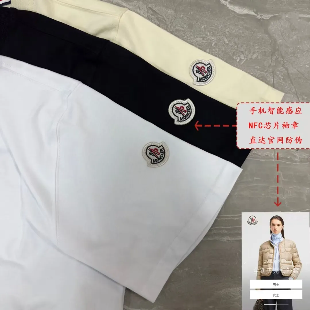 《 ~NFC ~ 》《Moncler~ 》2025New Arrival Quality T , Versatile Quality ！ ‼ 32 250G ‼ ， ， ， ， T 🤪 Sizes：S-M-L-XL-2XL ：Black，White， Same Style